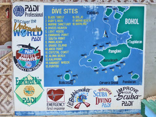 Philippine Islands Diversのダイブマップ